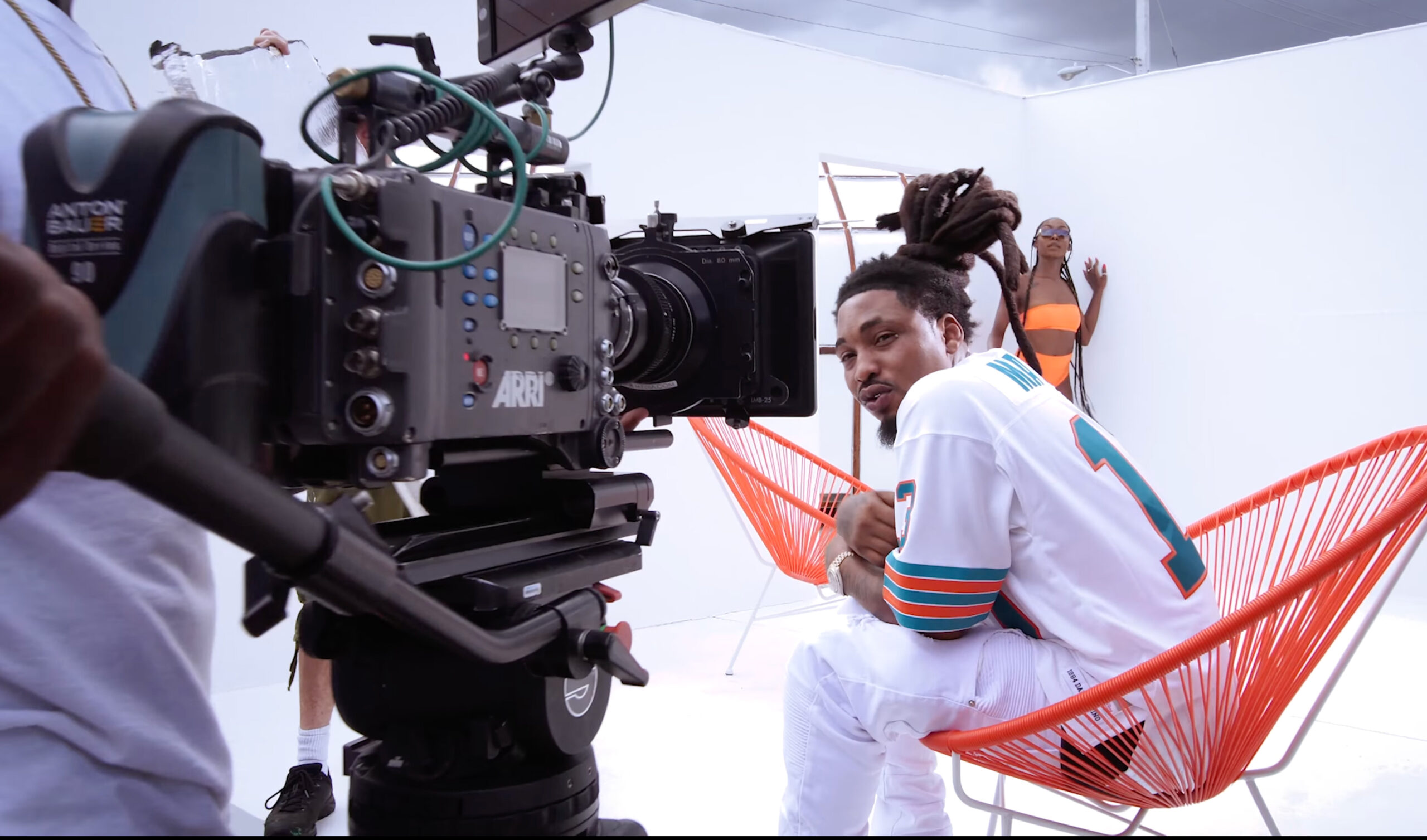 Behind the scenes of a Ball Greezy music video shoot with a cinema camera, by Arte City Media